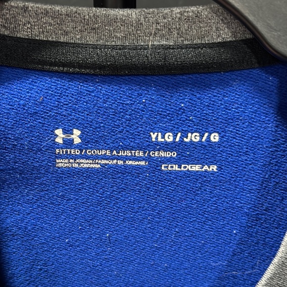 Under Armour Blue and Gray Long Sleeve Shirt - Picture 2 of 5